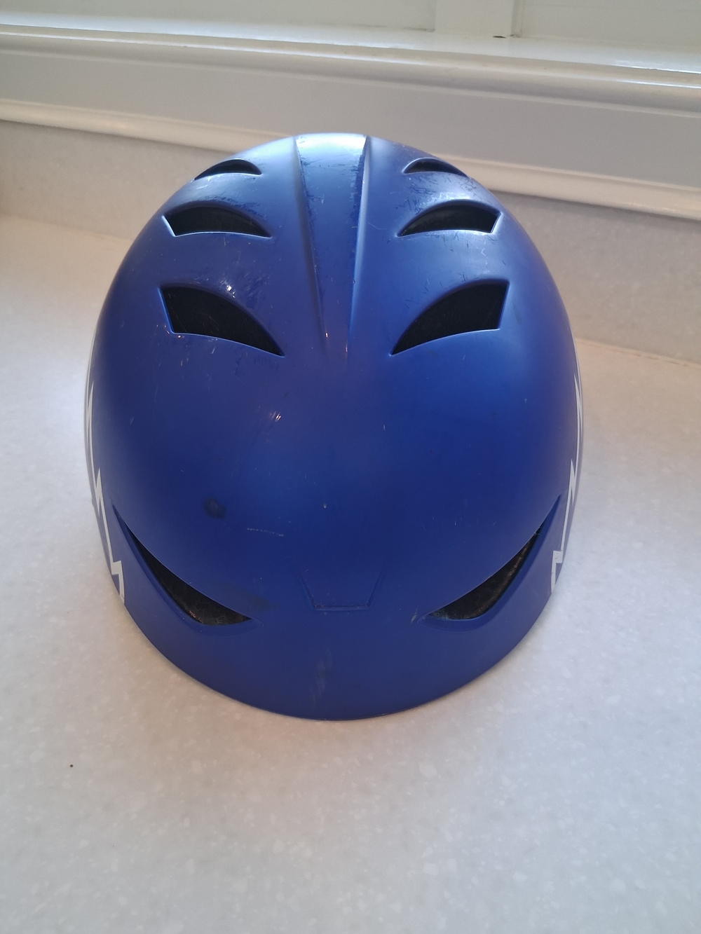 Razor Blue Kids Helmet with Lightning Decals